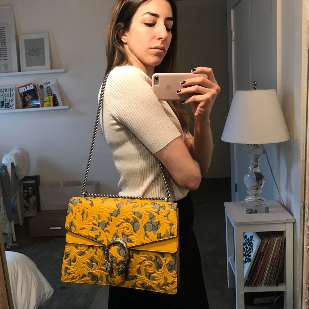 Gucci Monogram GG Supreme Dionysus Shoulder Bag